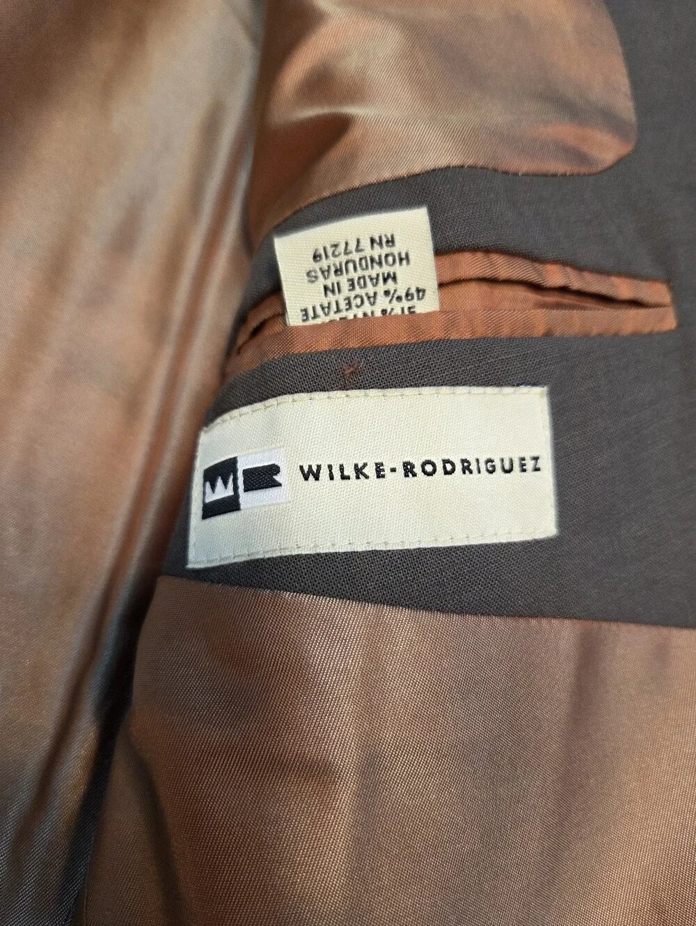 Wool Blend Suit Jacket And Pants With 100% Silk Tie